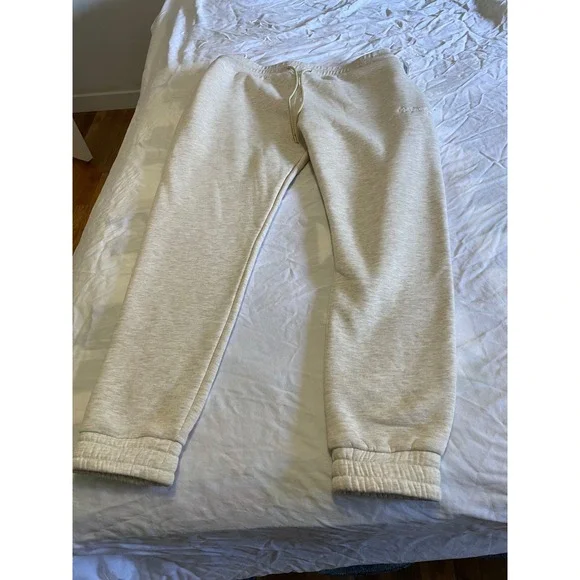 Northern Garms Women's Beige Sweatpants Joggers Elastic Waist Drawstring Size XL - Picture 2 of 3